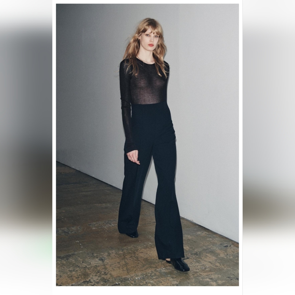 Zara Black Straight Leg Jumpsuit